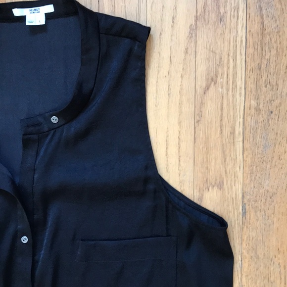 Helmut Lang Sleeveless Button Down Blouse - Picture 4 of 8